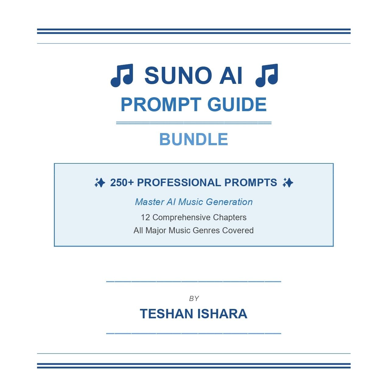Suno AI Prompt Guide Bundle book cover