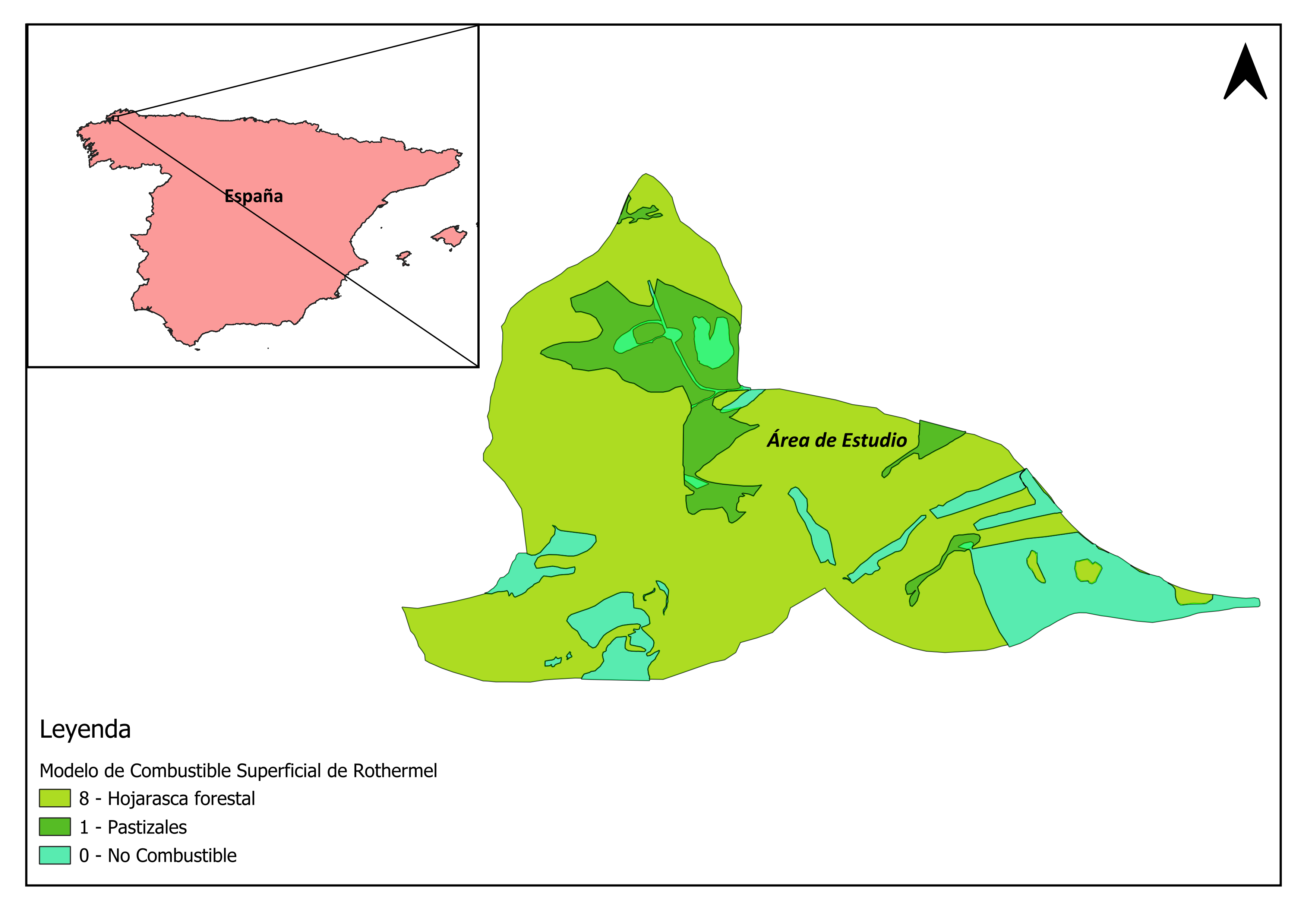 Forest Fire Fuel Model Map - QGIS & Python Analysis